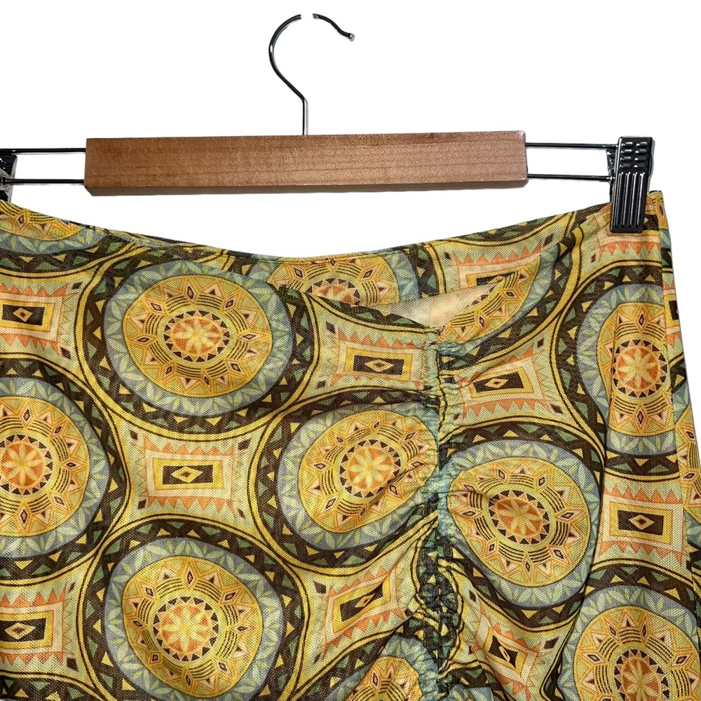 NEW NWOT ALEXIS Galon Mini Skirt Aztec Multi Print